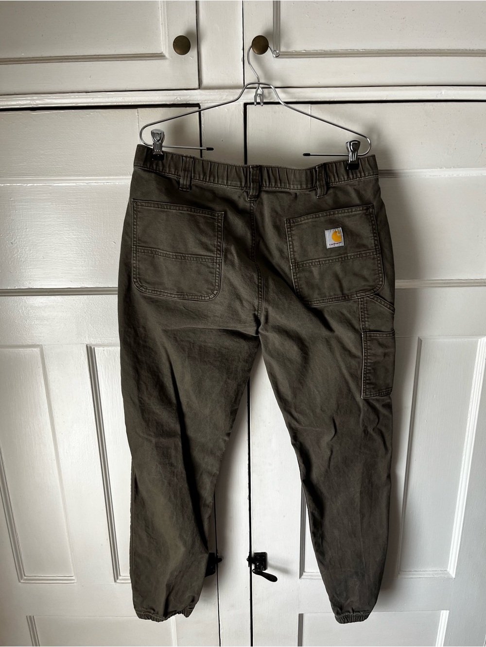 Carhartt - Brown Jogger Pants with Elastic Ankles - Men’s 36 Tall